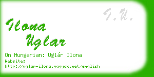 ilona uglar business card